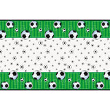 3D Football Soccer Rectangular Plastic Table Cover 54" x 84"