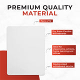 Pack of 12 A3 Dry Wipe Whiteboards