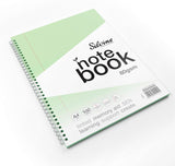 A4+ 100 Pages Twin Wire SEN Green Paper Dyslexia Notebook - Lined with Margin