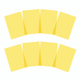 Pack of 8 A4 Plain Yellow Dyslexia Overlay Reading Sheets – PET Material, Rounded Corners