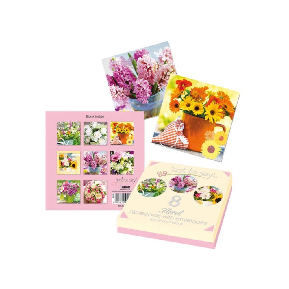 Pack of 8 Luxury Floral Birthday Cards