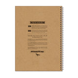 Rhino A4 Recycled 160 Page 8mm Lined Twinwire Wirebound Book