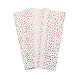 Pack of 10 Confetti Sprinkles Luxury Red Metallic Plastic-Free 18gsm Tissue Paper Sheets 50x70cm