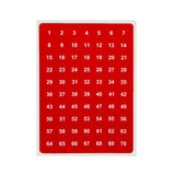 Pack of 420 White on Red/Blue/Green 1-140 Number 8mm Self Adhesive Labels