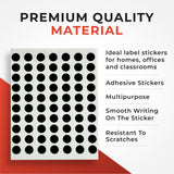 Pack of 560 Assorted Coloured 8mm Round Labels - Stickers
