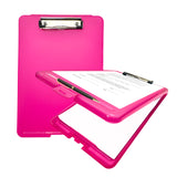 A4 Pink Clipboard Box File - Storage Filing Case