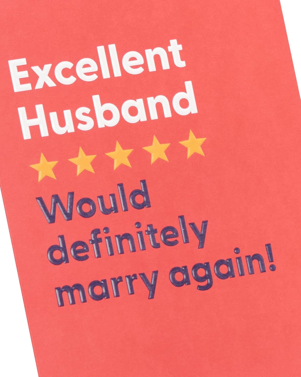 Funny Review Design Husband Anniversary Card
