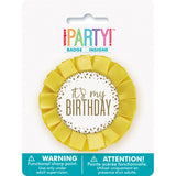 Gold Foil Confetti "It's My Birthday" Badge