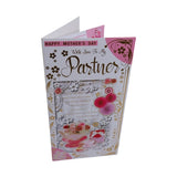 To My Partner Floral Tea Pot Sentimental Design Mother's Day Card