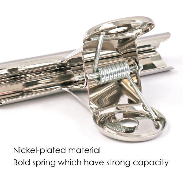 Pack of 12 Metal 50mm Spring Binding Grip Clips