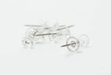 Pack of 1000 Janrax Clear Transparent Push Pins