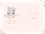 Bears Cuddling Wife Anniversary Card