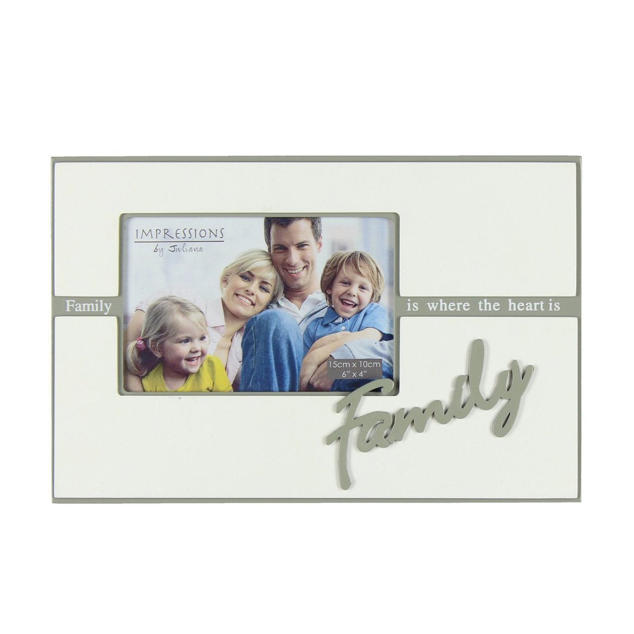 Juliana White 27cm Wooden Double Layer Frame 6" x 4" - Friends