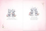 Bears By Tree Trunk Girlfriend Luxury Boxed Handmade Valentine's Day Card