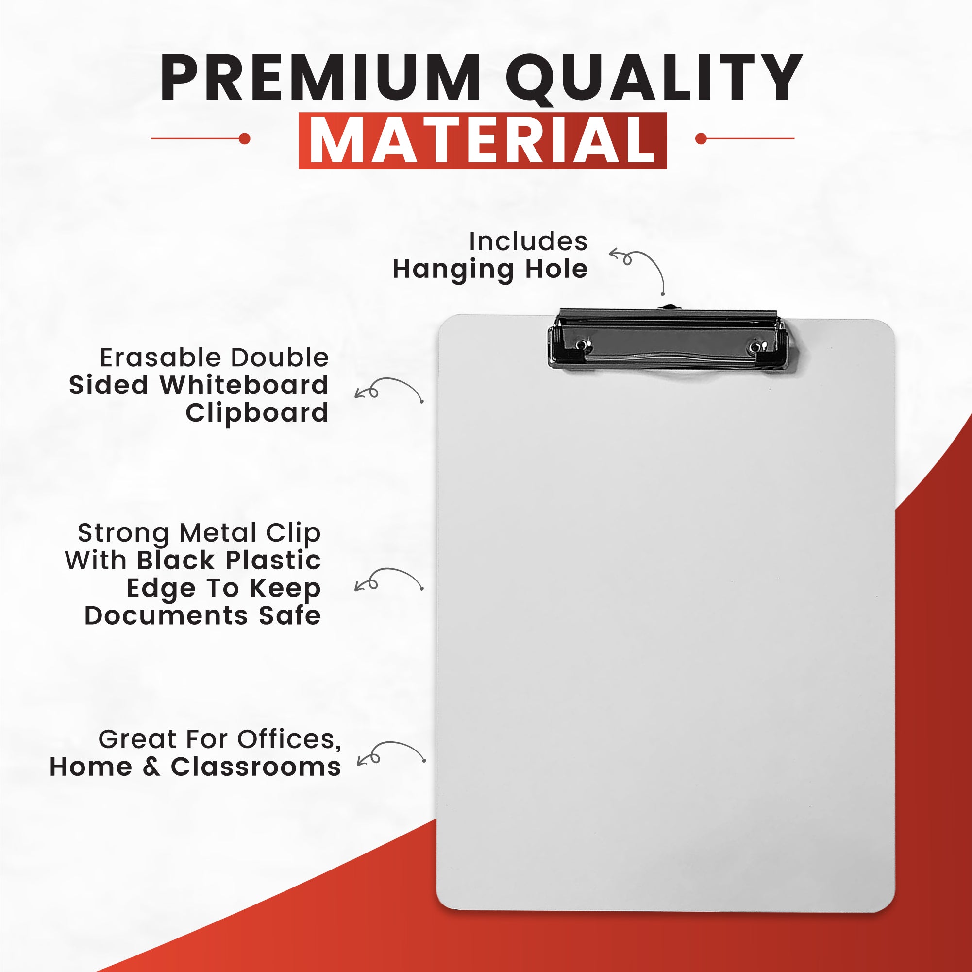 A4 Erasable Whiteboard Clipboard by Janrax