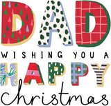 Vibrant Design Kindred Art Range Dad Christmas Card