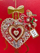 MUM - Nice Verse Quality Gold Foil Christmas Greeting Card JUST FOR YOU 