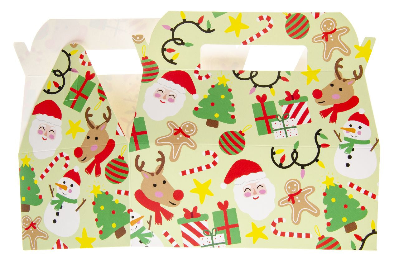 Pack of 12 Extra Large Christmas Food Boxes 23 x 12 x 10cm