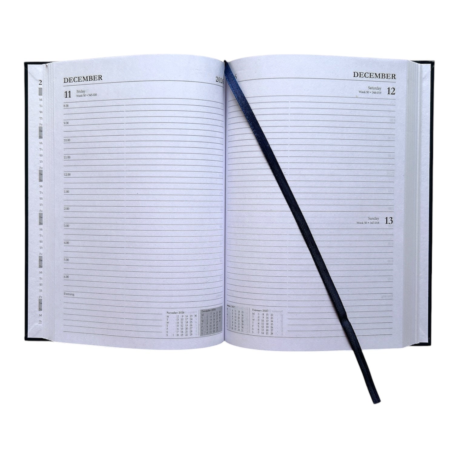 Janrax 2026-2027 A5 Day Per Page Blue Academic Diary