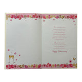 On Our Pearl Anniversary Neutral Traditional Floral Heart Card