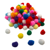Bag of 120 Pieces 1.5cm Colorful Pom Pom Balls