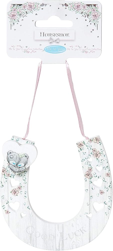 Me To You Tatty Teddy Good Luck Wedding Horseshoe Gift 10cm