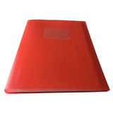 A4 Red Flexible Cover 20 Pocket Display Book