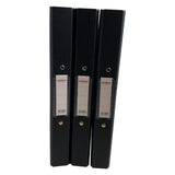 A4 Black Paper Over Board Ring Binder by Janrax