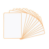 A4 Double Sided Magnetic Erasable MDF Plain Whiteboard With Orange Border