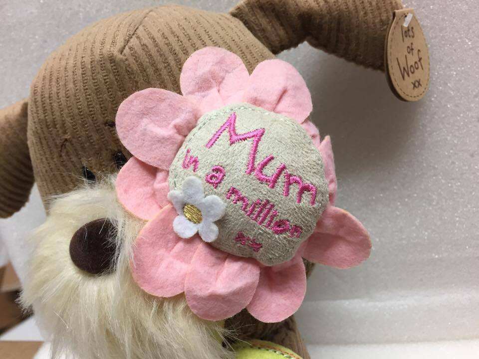 Lots of Woof - Woof Soft Toy Dog - Mum in a Million - 9"