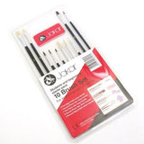 Jakar 10 Brush Set for Watercolour and Oil Painting