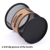 Black Wire Mesh Desk Pen Pot 9 x 10cm