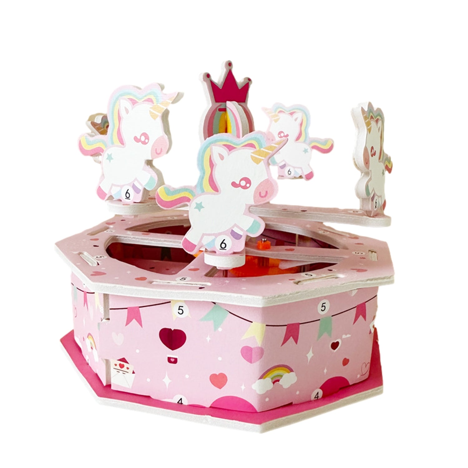 Carrousel DIY Craft & Motion Learning Stem Toy with Instruction Book