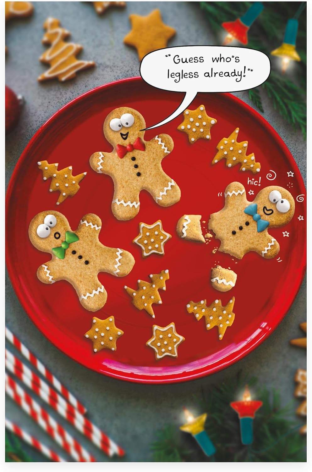 Gingerbread Men Design Christmas Card