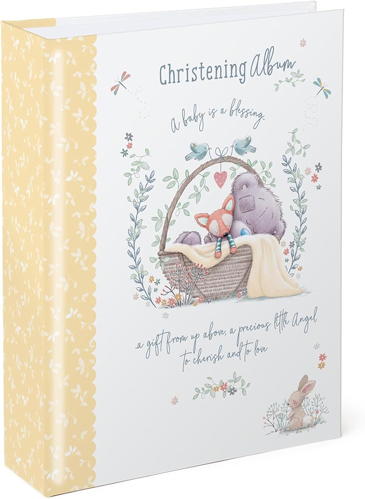 Me to You Christening Album Hardback Book For 160 Photos With Keepsake Box Official Collection