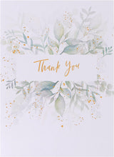 Botanical Design Multipack of 10 Thank You Cards with Envelopes
