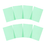 Pack of 8 A5 Plain Green Dyslexia Overlay Reading Sheets – PET Material, Rounded Corners