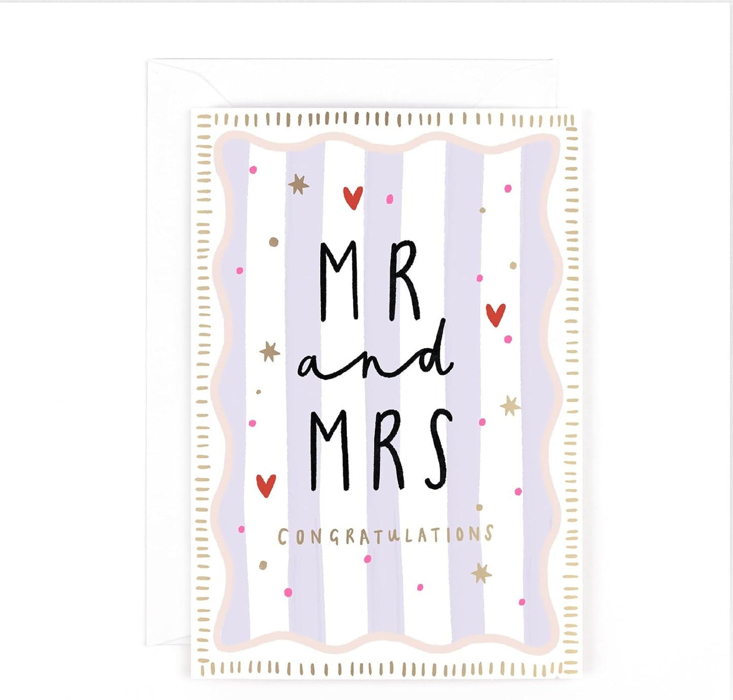 Hotchpotch Mr And Mrs Luxury Foiled Wedding Congratulations Card