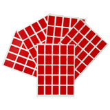 Pack of 125 Red 12x18mm Rectangular Labels - Adhesive Stickers
