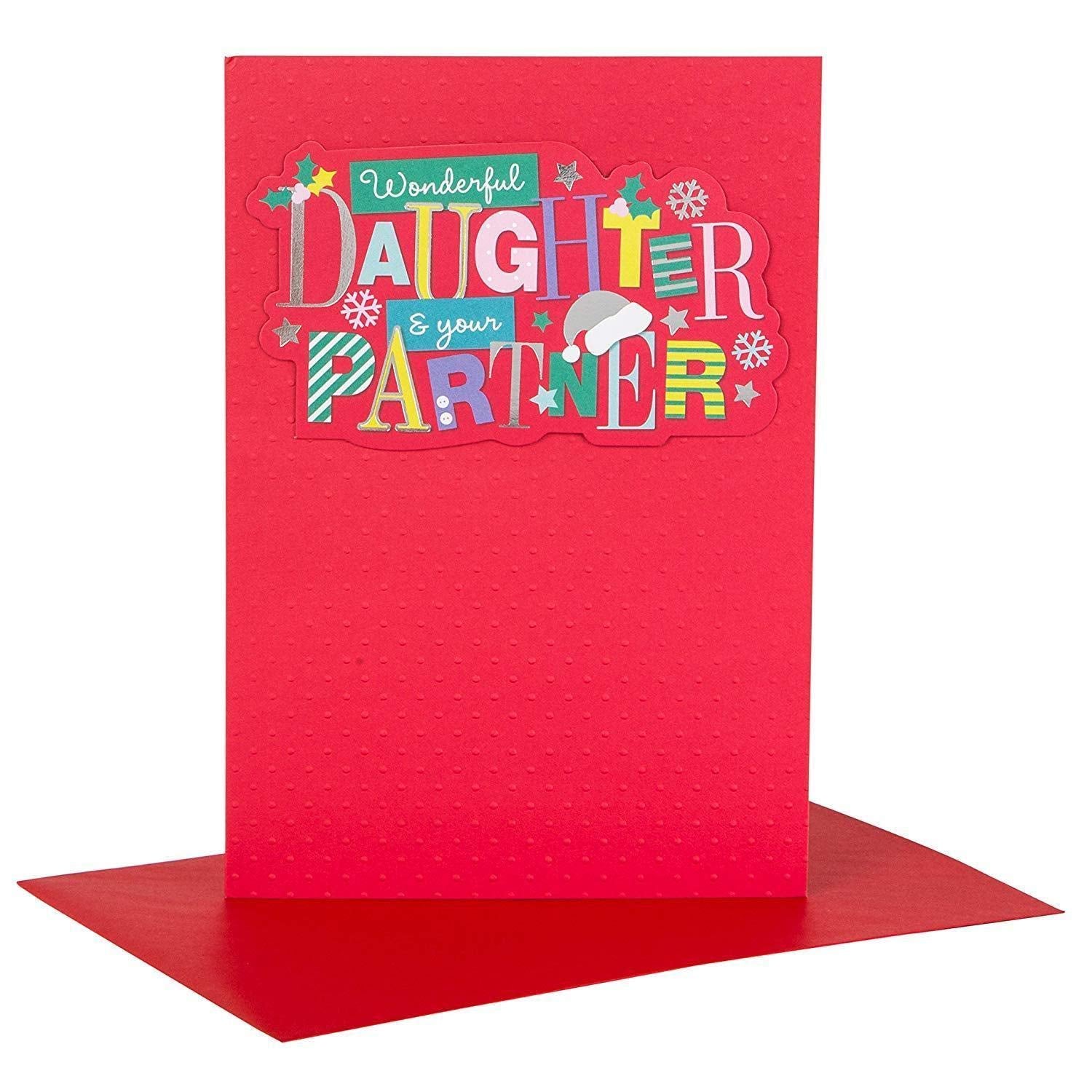 Christmas Card To Daughter & Partner 'You're Very Special' 