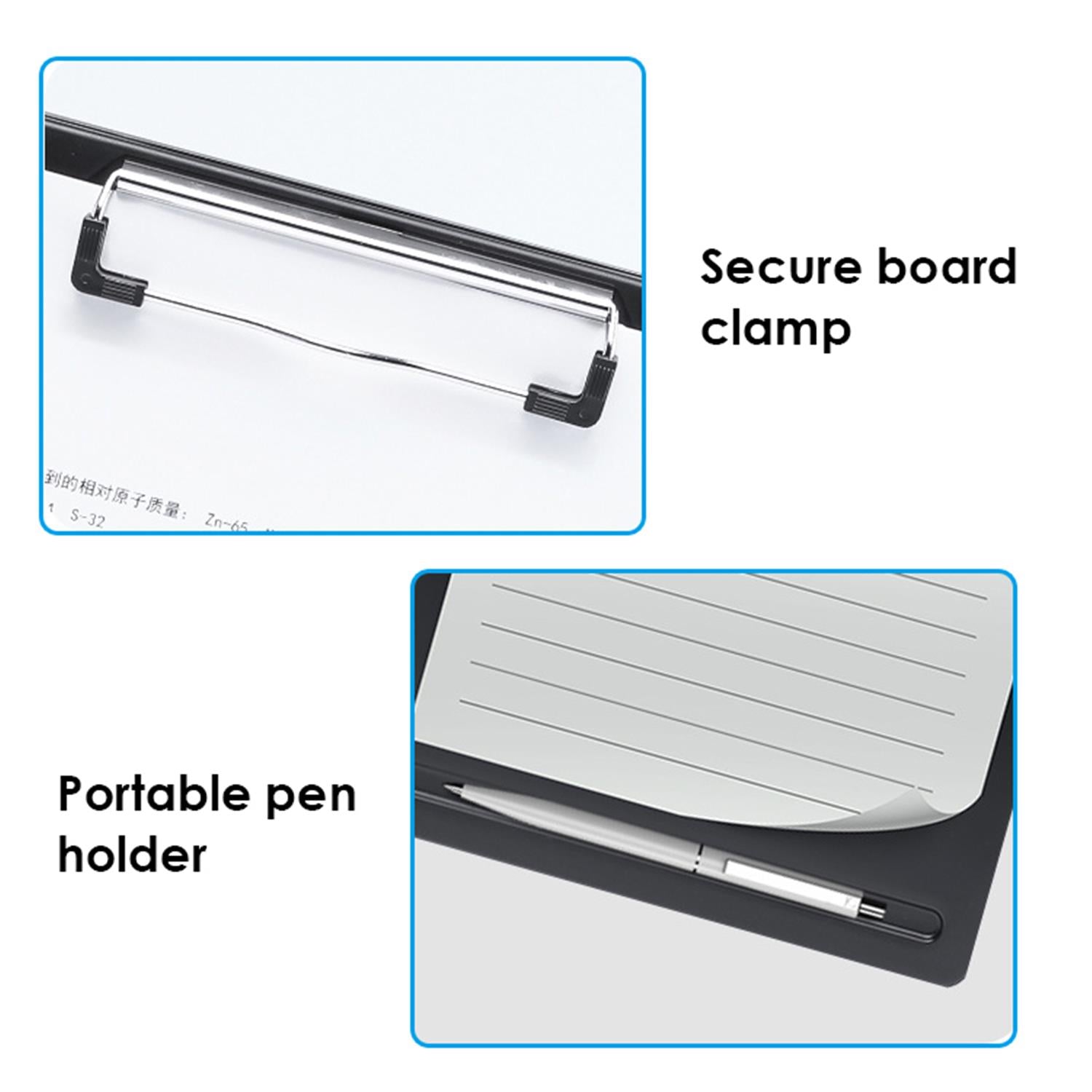 Multi-functions Waterproof Plastic PP Storage Clipboard 32.1 × 24 × 2 cm