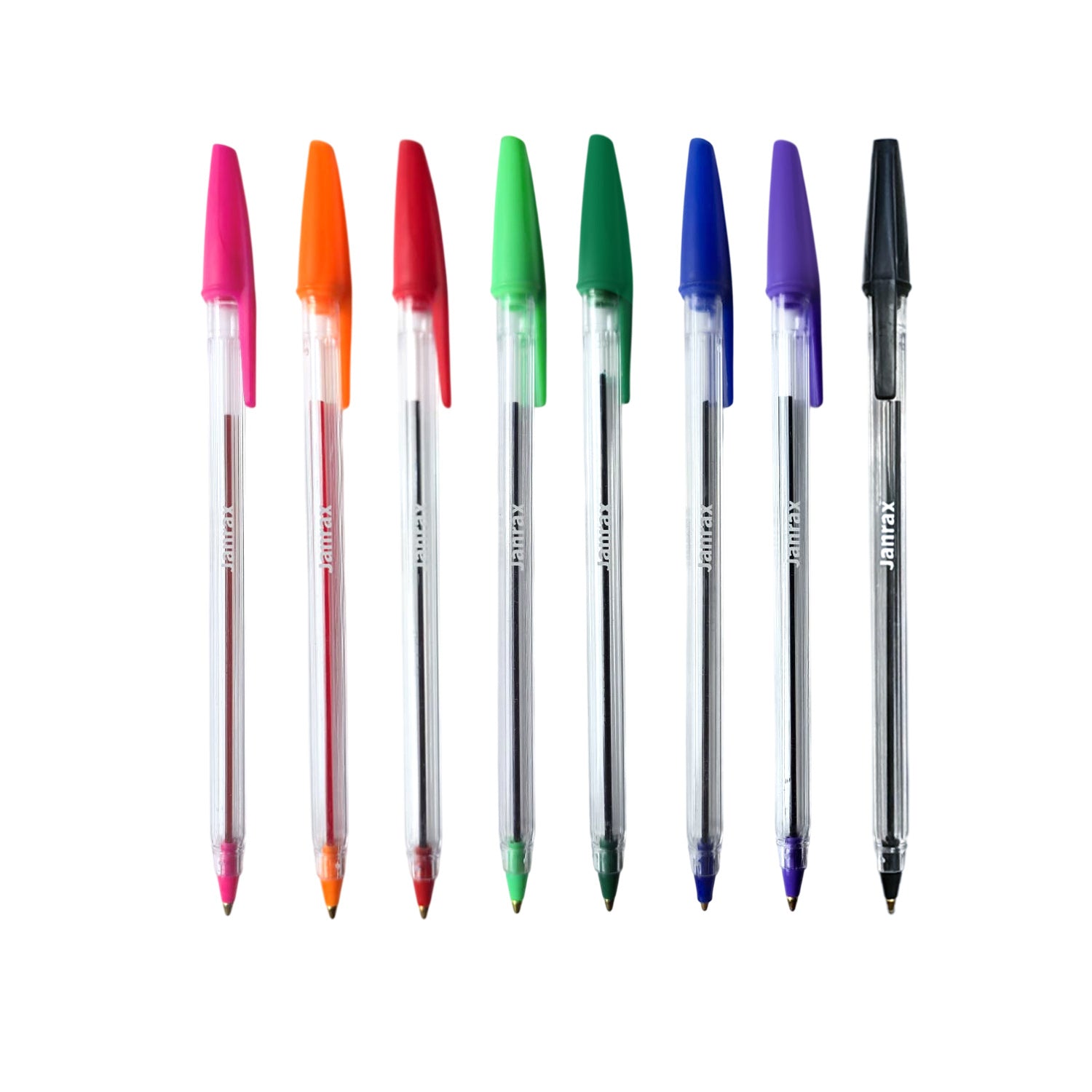 Box of 50 Assorted Ballpoint Pens Smooth Glide by Janrax