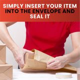 Bubble Lined Size 1/D Padded Brown Postal Envelope by Janrax