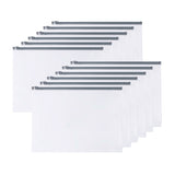 Pack of 12 A6 Clear Zippy Bags with Grey Zip