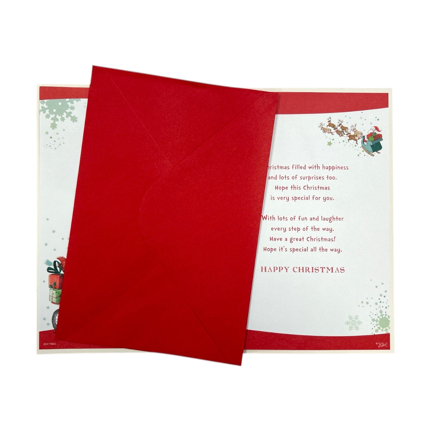 Especially For You Santa's Little Helper Christmas Card With Badge