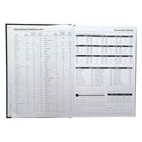 Janrax 2027 A4 Day Per Page Burgundy Desk Diary