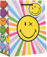 Smiley Design Medium Gift Bag for Birthdays, Thank You Any Occasion