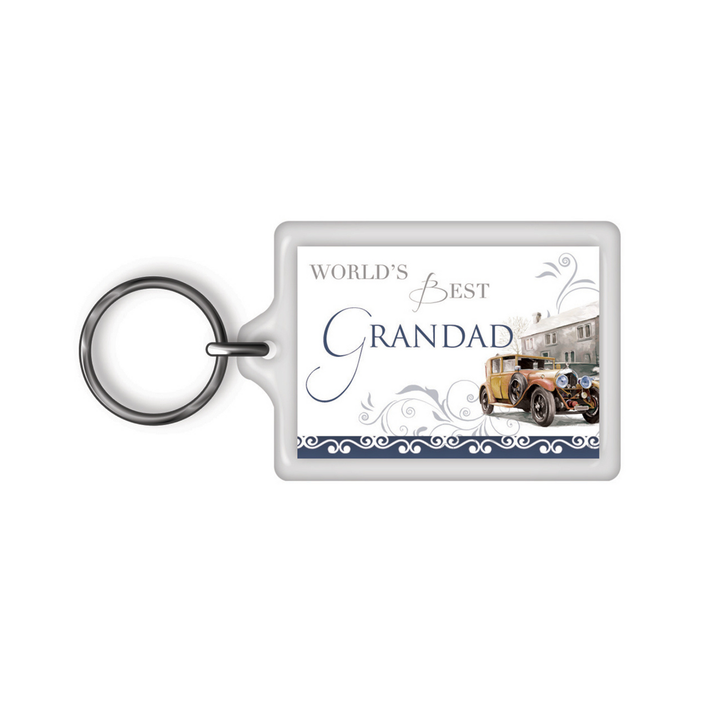 World's Best Grandad Celebrity Style Keyring
