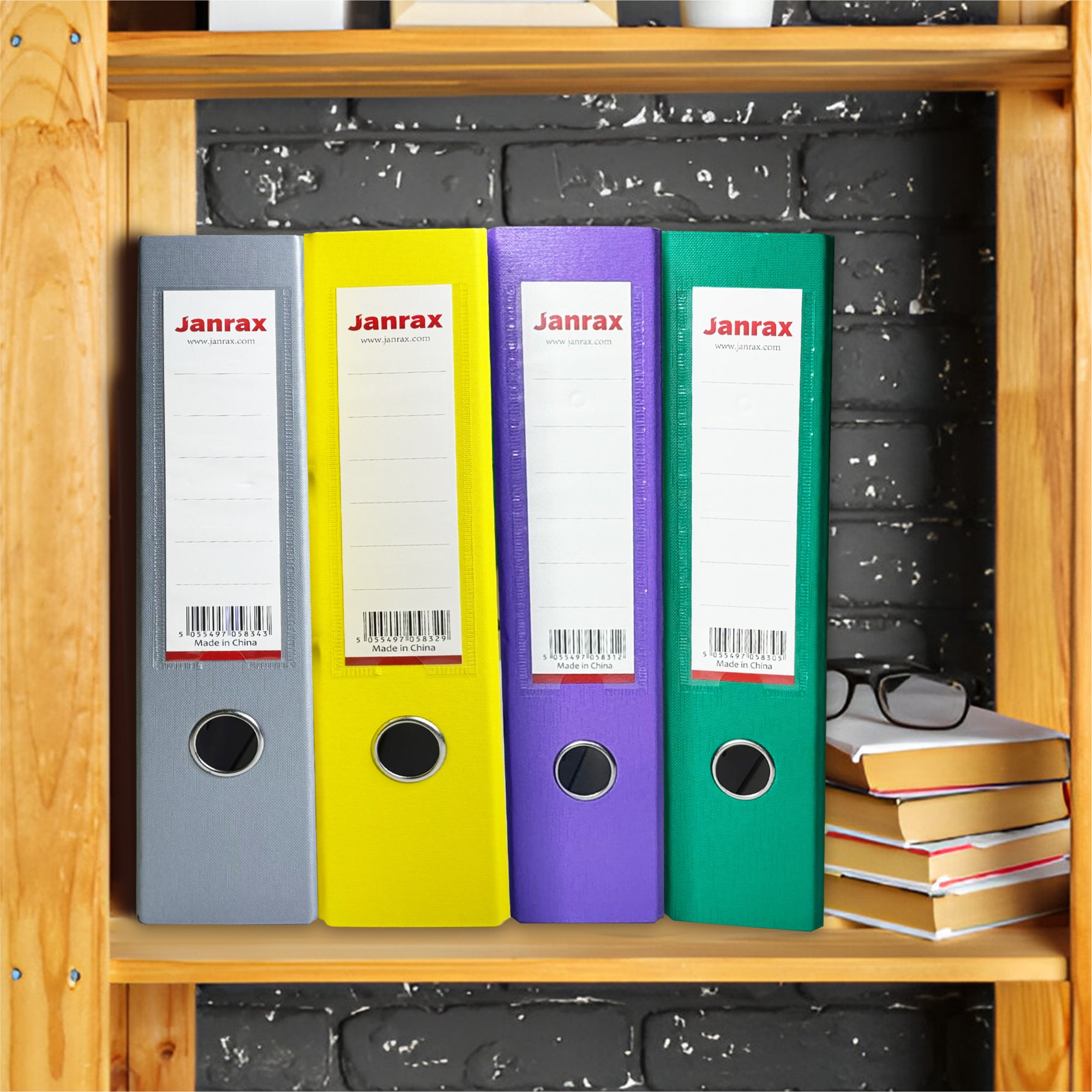 A4 Green Paperbacked Lever Arch File by Janrax
