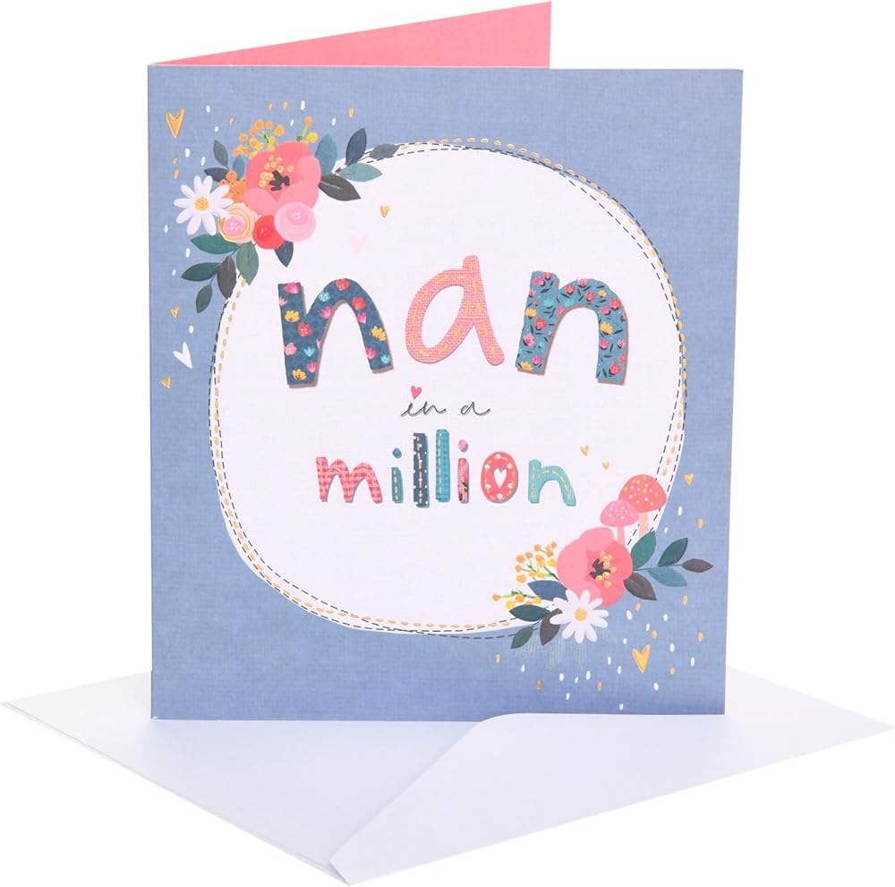 Gold Foil Detail Design Nan Mother's Day Card